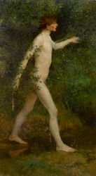 A Woodland Bather